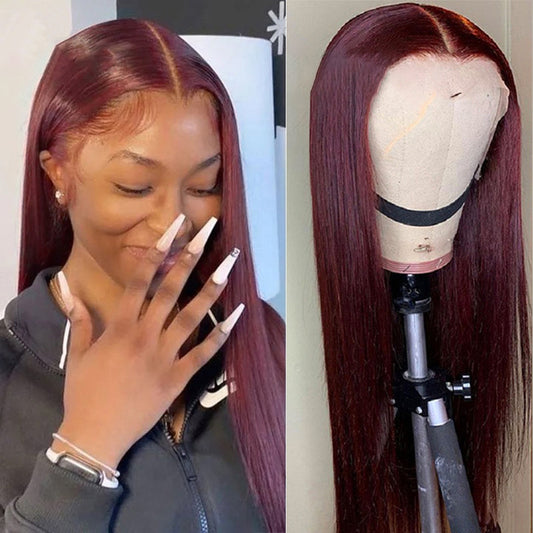 T-part Lace Frontal Wigs Real Hairstyle Headgear